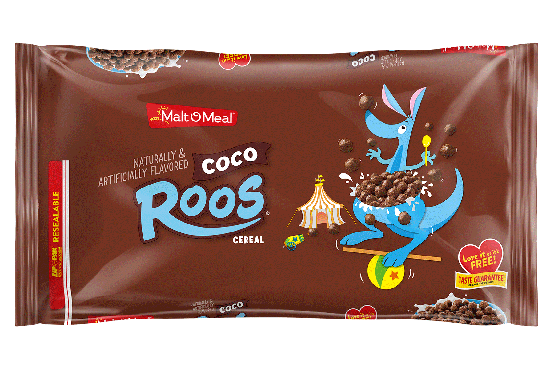 New Malt-O-Meal Coco Roos Cereal Bag