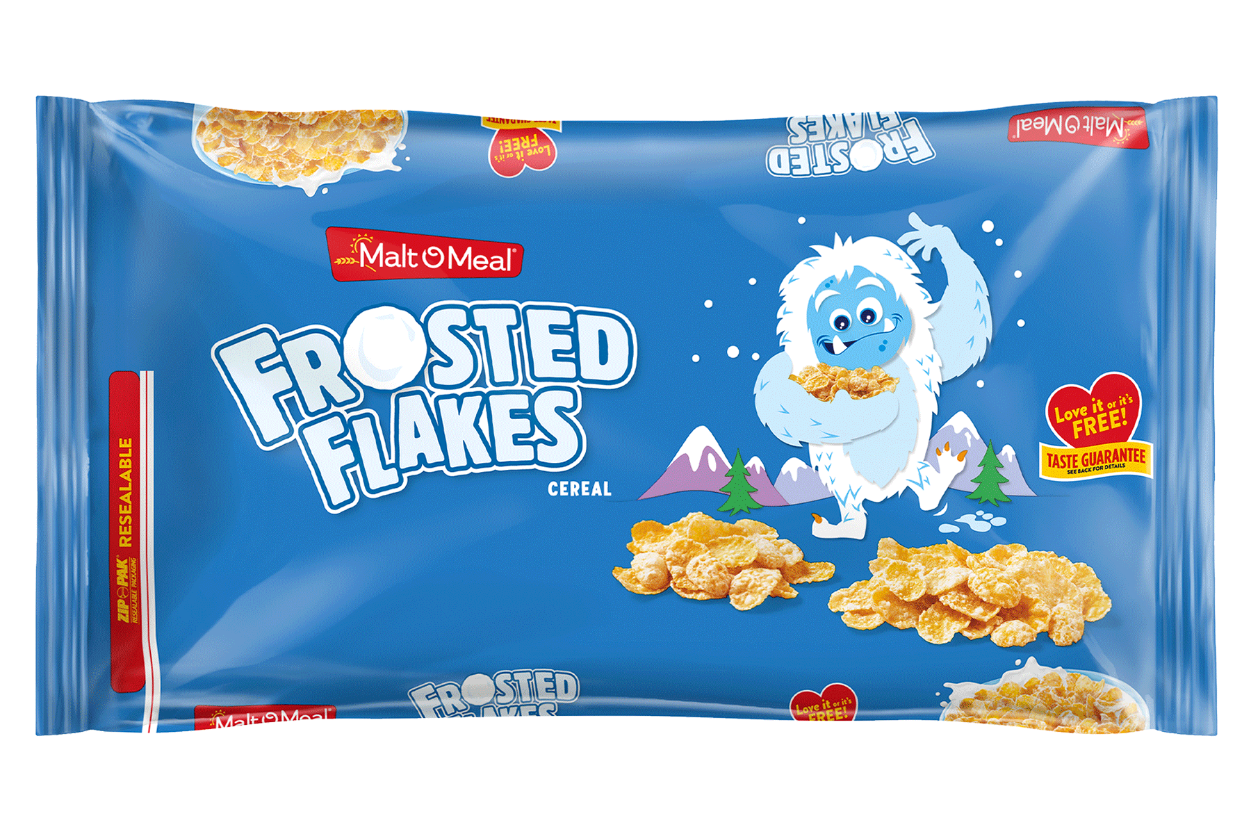 New Malt-O-Meal Frosted Flakes Cereal Bag