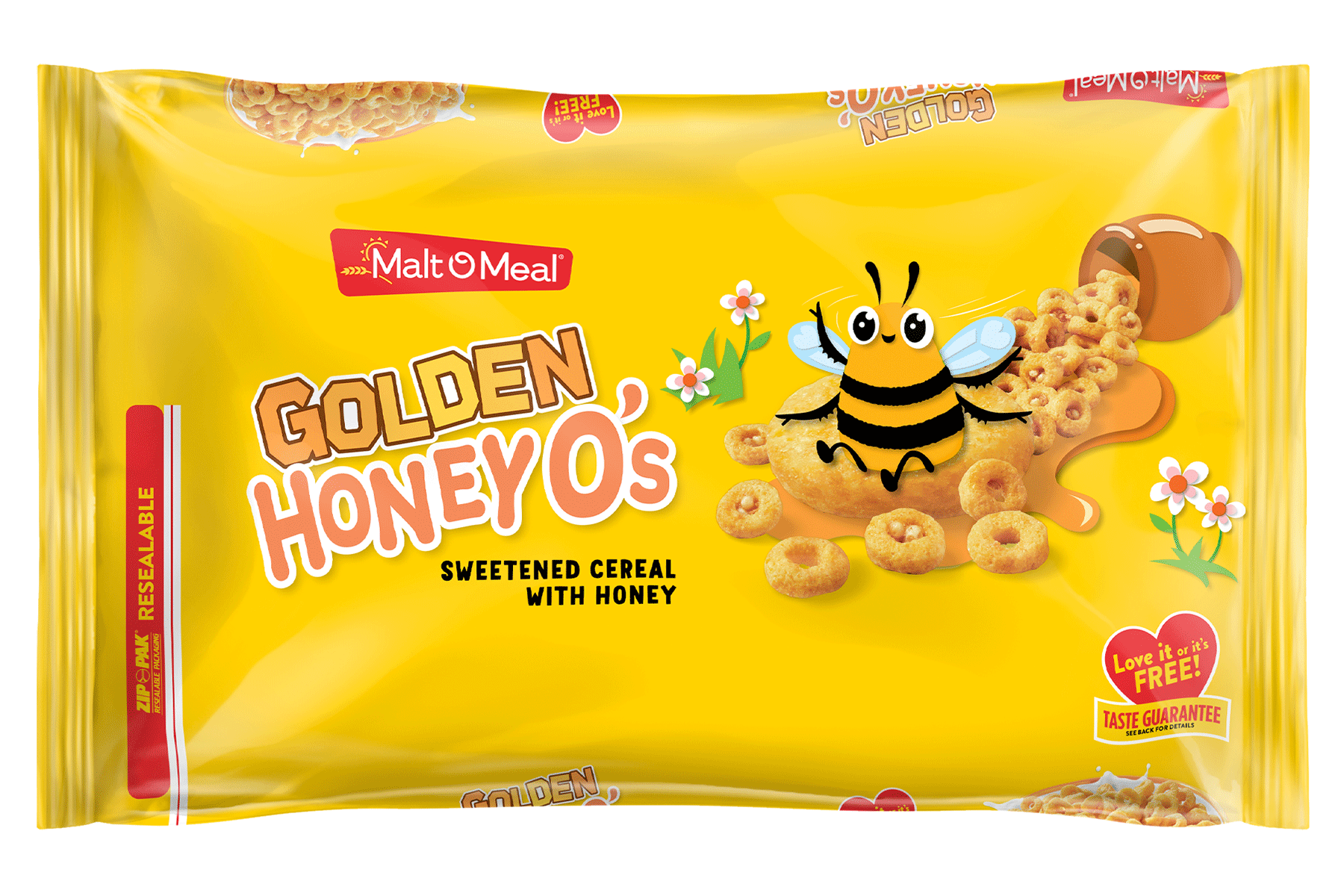 New Malt-O-Meal Golden Honey Os Cereal Bag