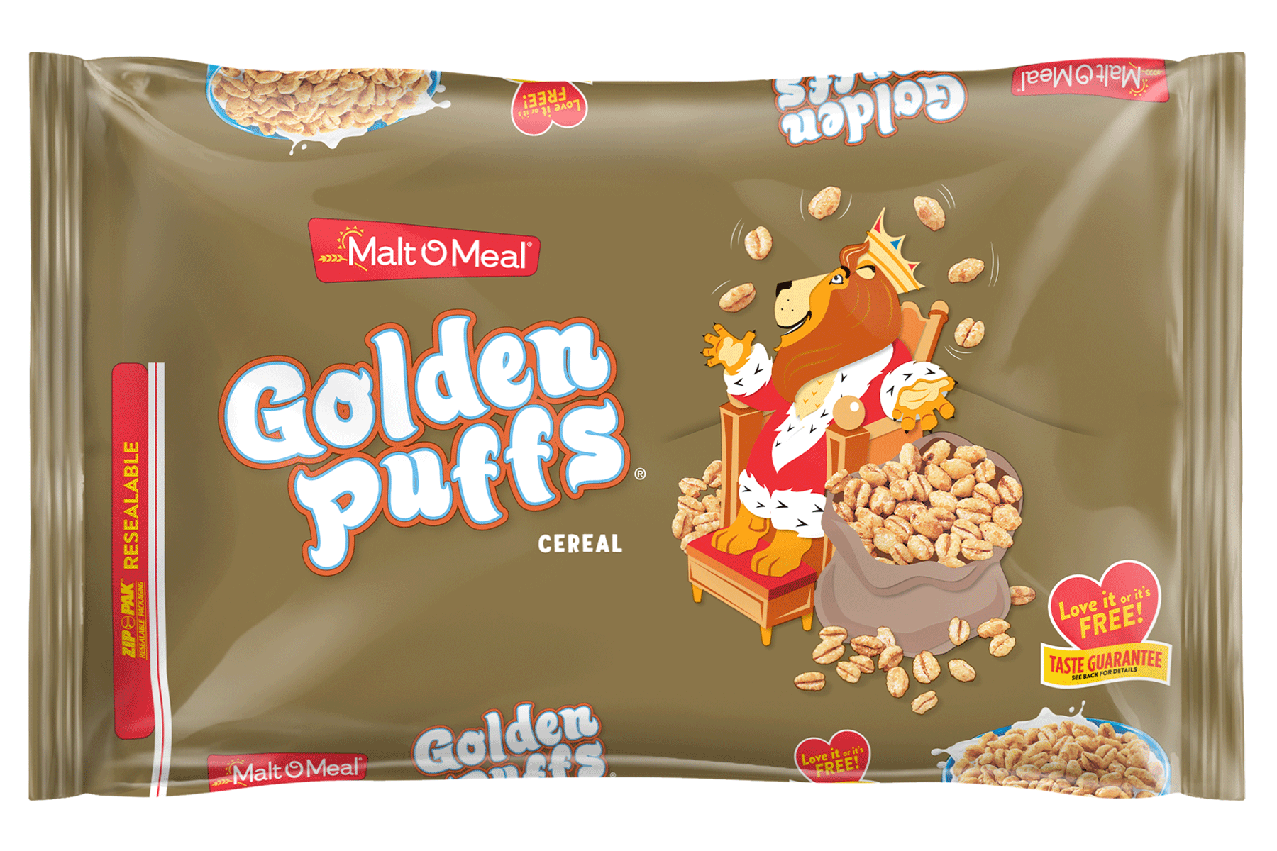 New Malt-O-Meal Golden Puffs Cereal Bag