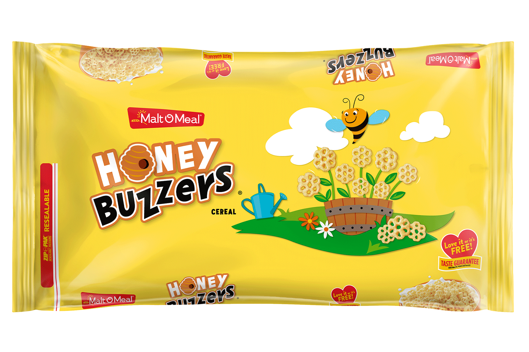 New Malt-O-Meal Honey Buzzers Cereal Bag