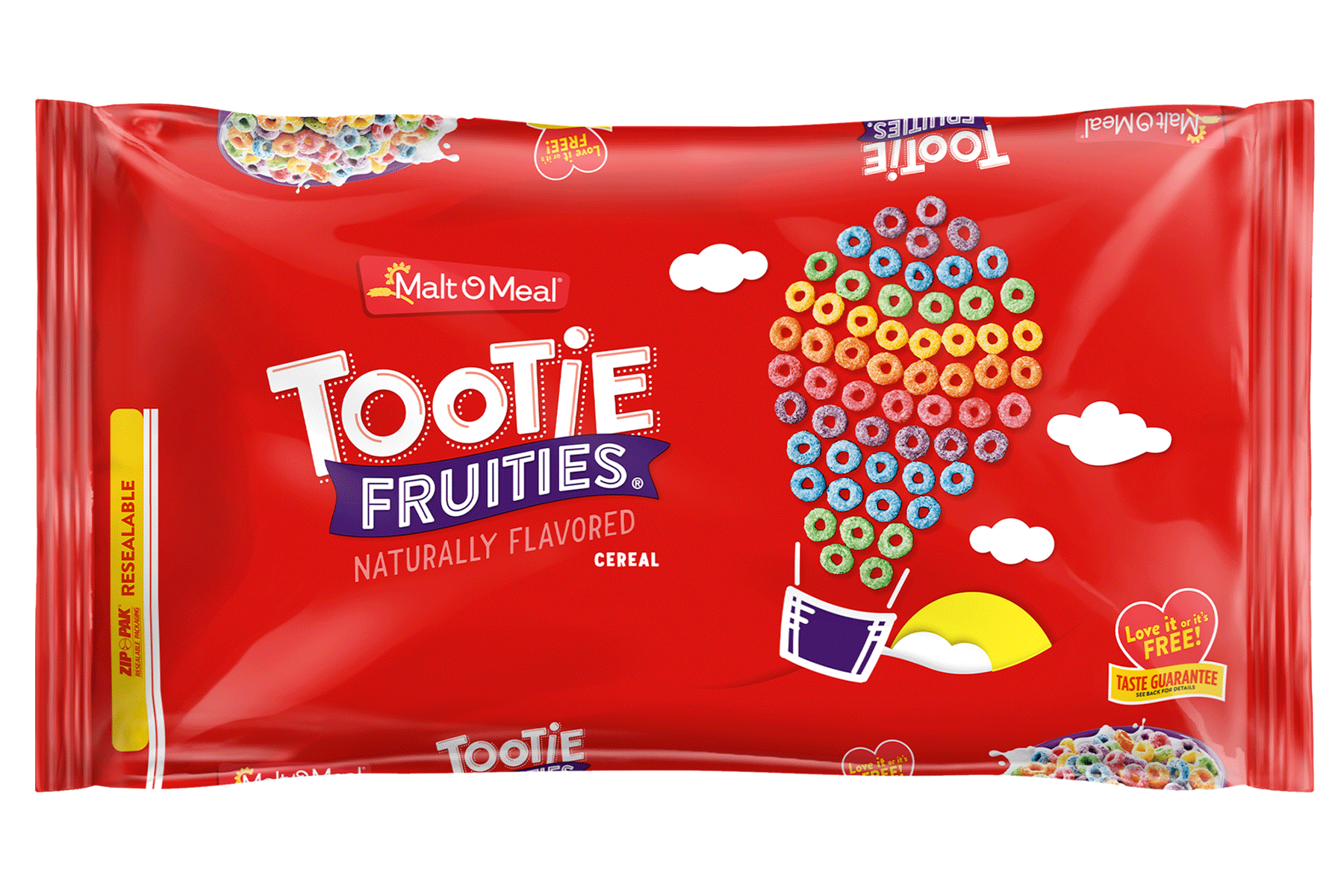 New Malt-O-Meal Tootie Fruities Cereal Bag