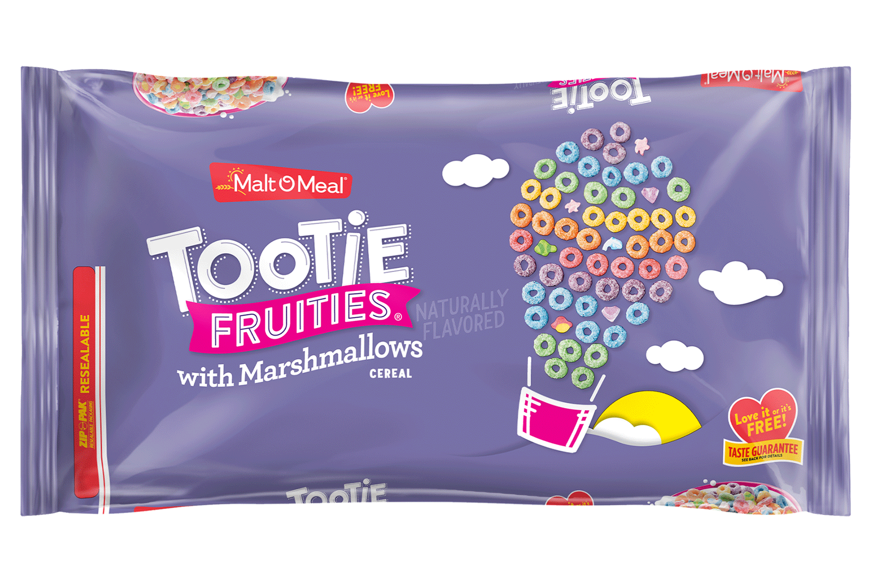 New Malt-O-Meal Tootie Fruities Cereal Bag