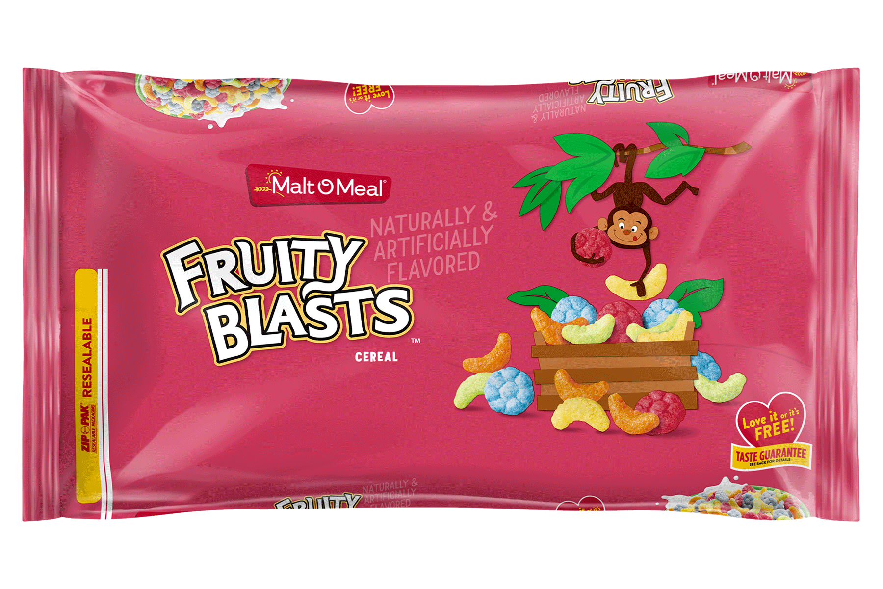 New Malt-O-Meal Fruity Blasts Cereal Bag