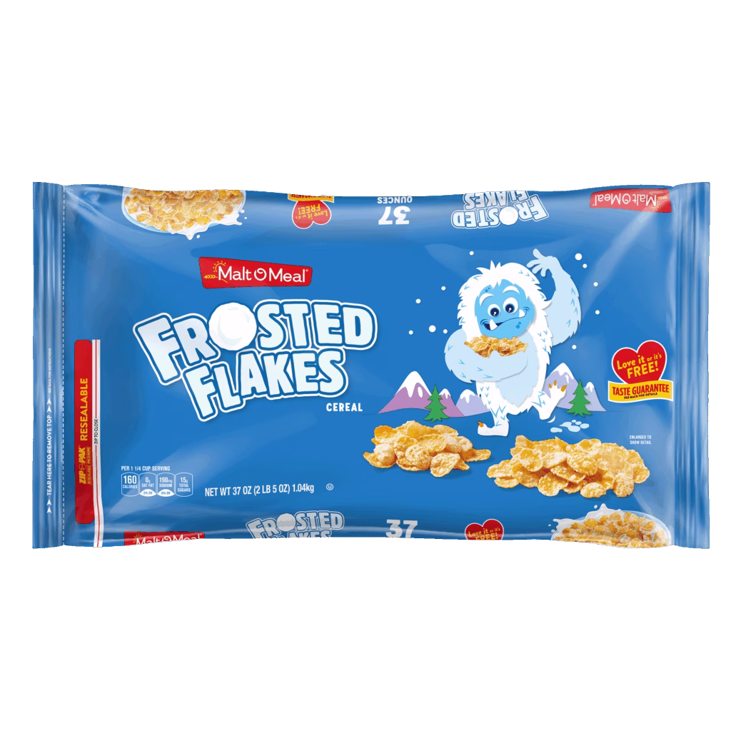 Malt-O-Meal™ Frosted Flakes cereal packaging