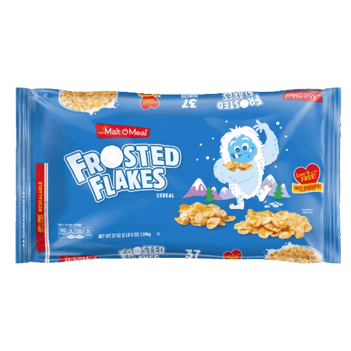 Malt-O-Meal™ Frosted Flakes cereal packaging