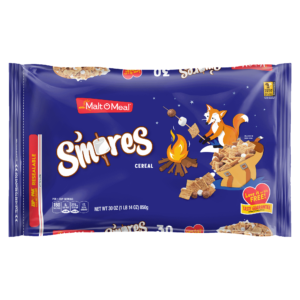 Malt-O-Meal® S'mores cereal packaging