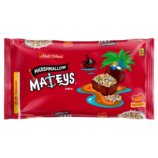 Malt-O-Meal™ Marshmallow Mateys™ cereal packaging