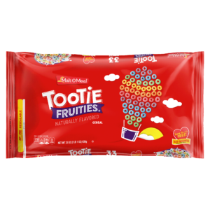 Tootie Fruities cereal packaging