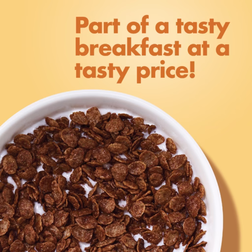 Cocoa Dyno-Bites Cereal part of a tasty breakfast at a tasty price