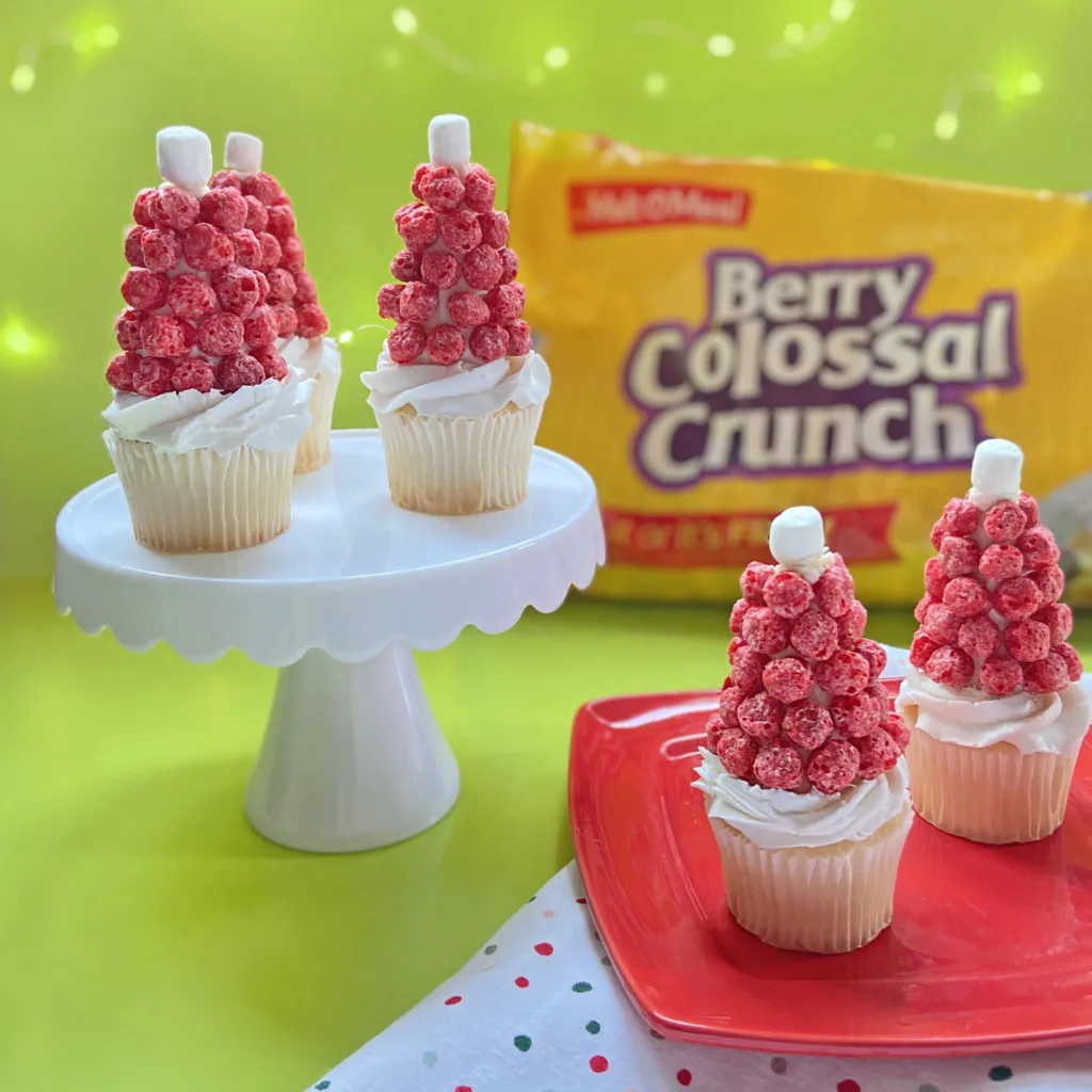 Malt-O-Meal® Cereal Santa Hat Cupcakes