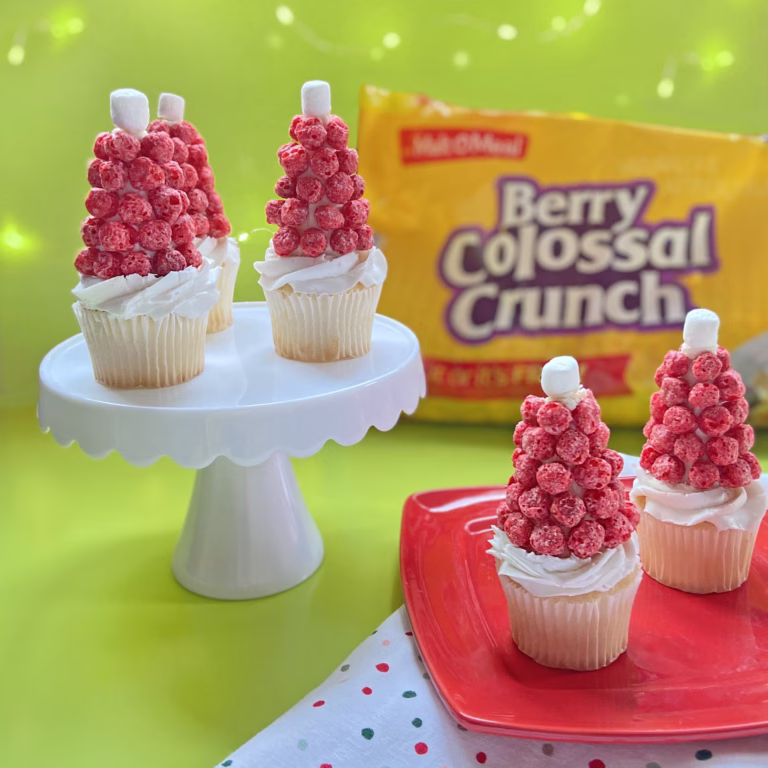 Malt-O-Meal™ Cereal Santa Hat Cupcakes