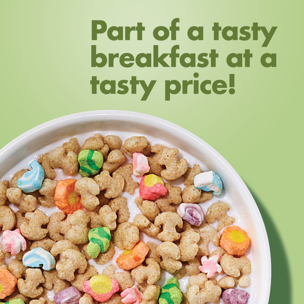 Marshmallow Mateys cereal in a bowl