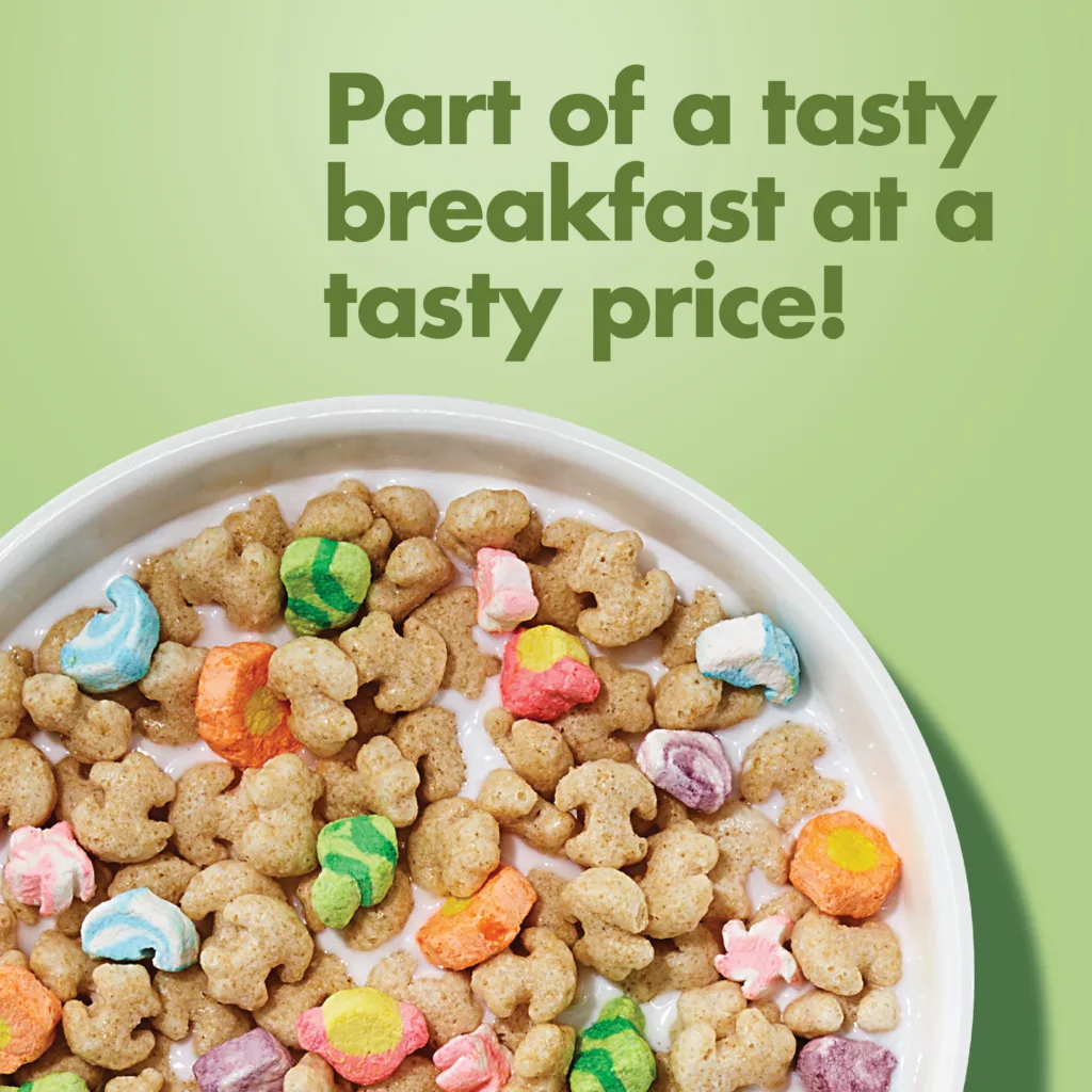 Marshmallow Mateys cereal in a bowl