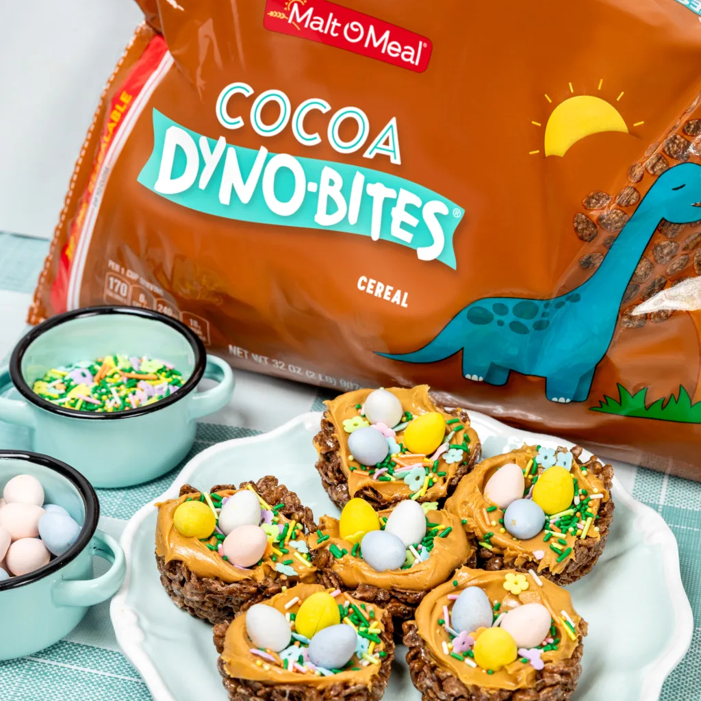 Malt-O-Meal Cocoa Dyno-Bites cereal Spring Nests