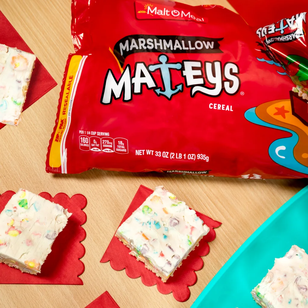 Malt-O-Meal Marshmallow Mateys cereal Cookie Dough Bars