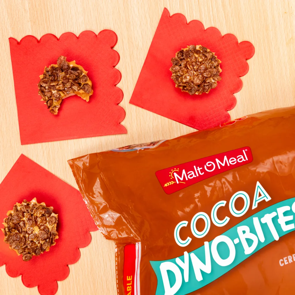 Malt-O-Meal Cocoa Dyno-Bites cereal Peanut Butter Cups