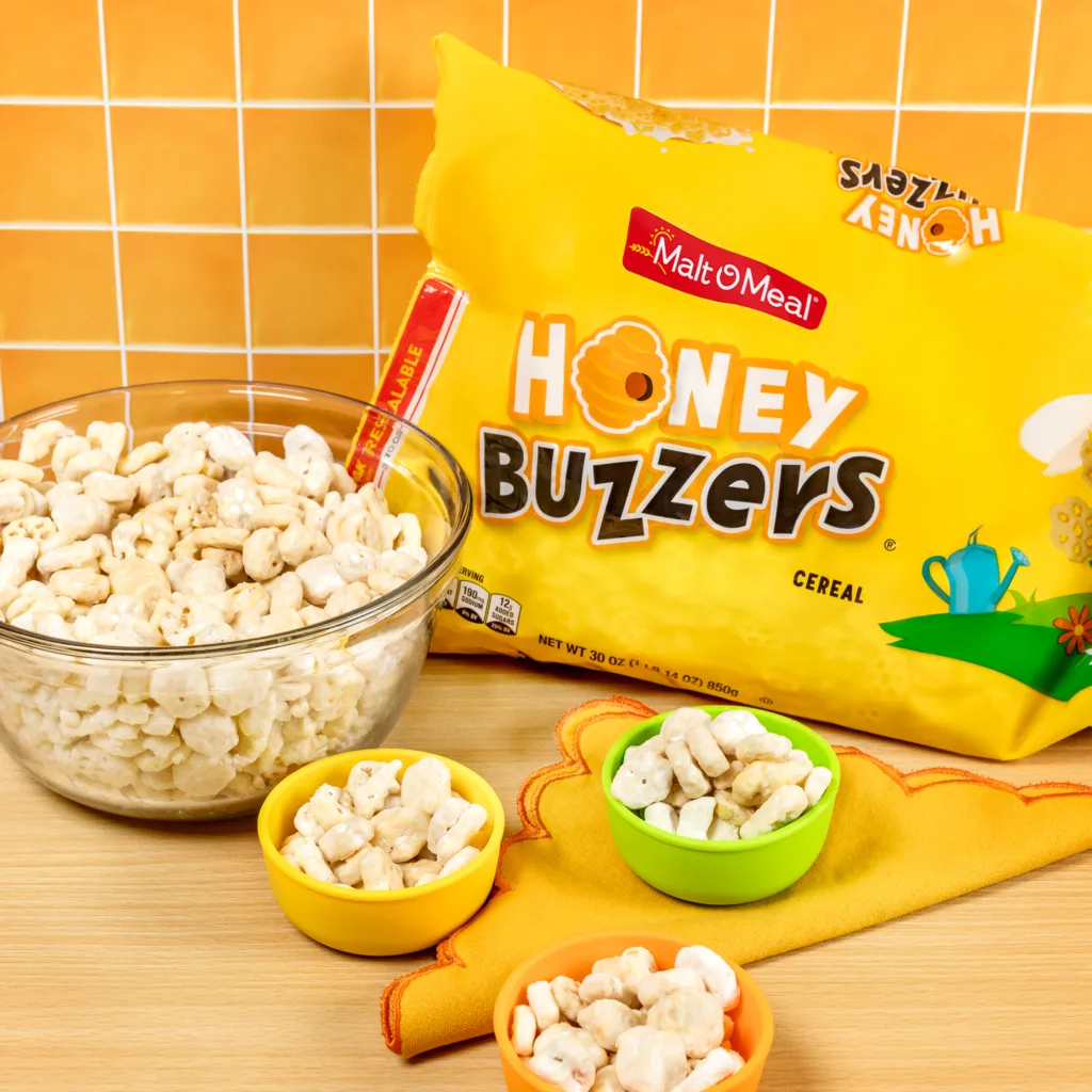 Malt-O-Meal Honey Buzzers cereal Lemonade Buzzy Chow