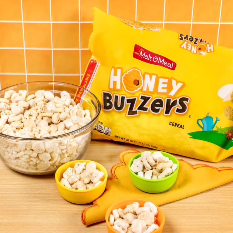 Malt-O-Meal Honey Buzzers cereal Lemonade Buzzy Chow